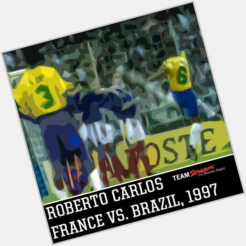 Happy 42nd birthday Roberto Carlos! World Cup Winner 3x  4x Ligas And this free kick Thanks, 