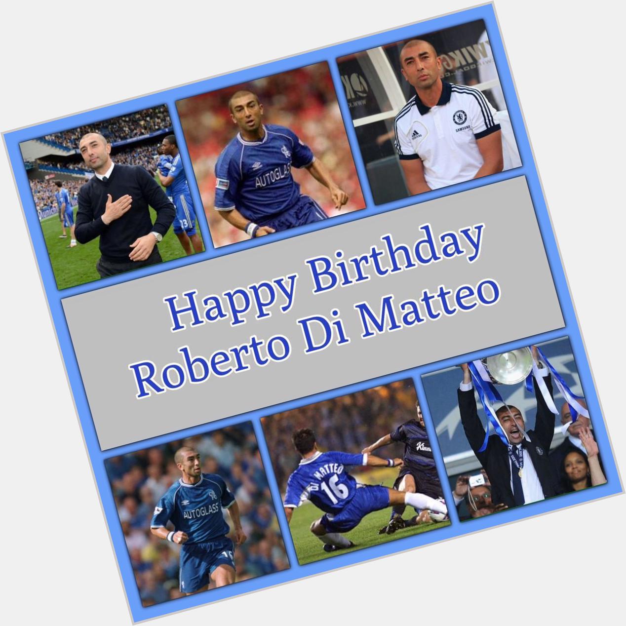 Happy birthday to Chelsea legend Roberto Di Matteo. 