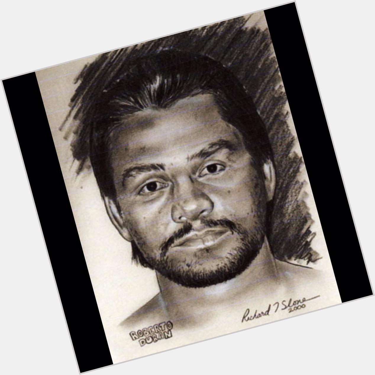Happy birthday to boxing legend Roberto Duran. An all time great. Throwback charcoal sketch from 15 years ago. 