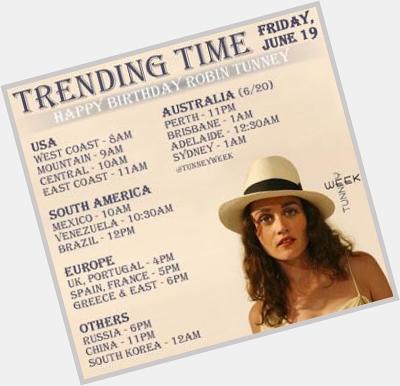  Fans,we\re trending Happy Birthday Robin Tunney @ 11am EST.Please schedule some messages if u can thanks! 