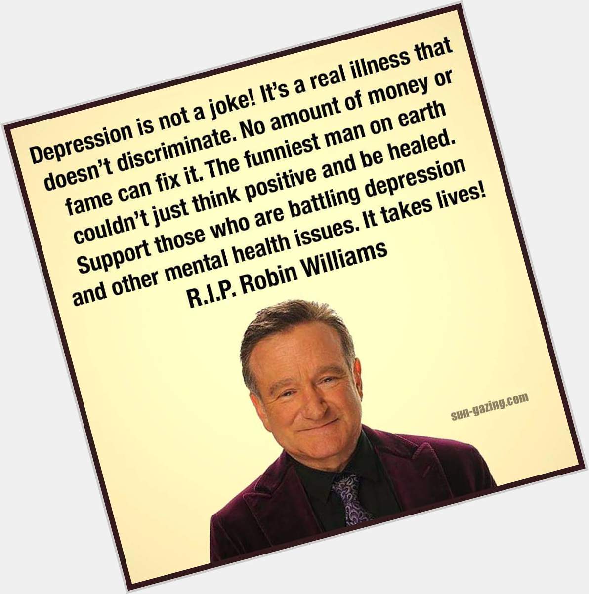 Happy 64 Birthday to Robin Williams.
Wherever you are I hope you\re at peace with yourself & having a great knees up! 