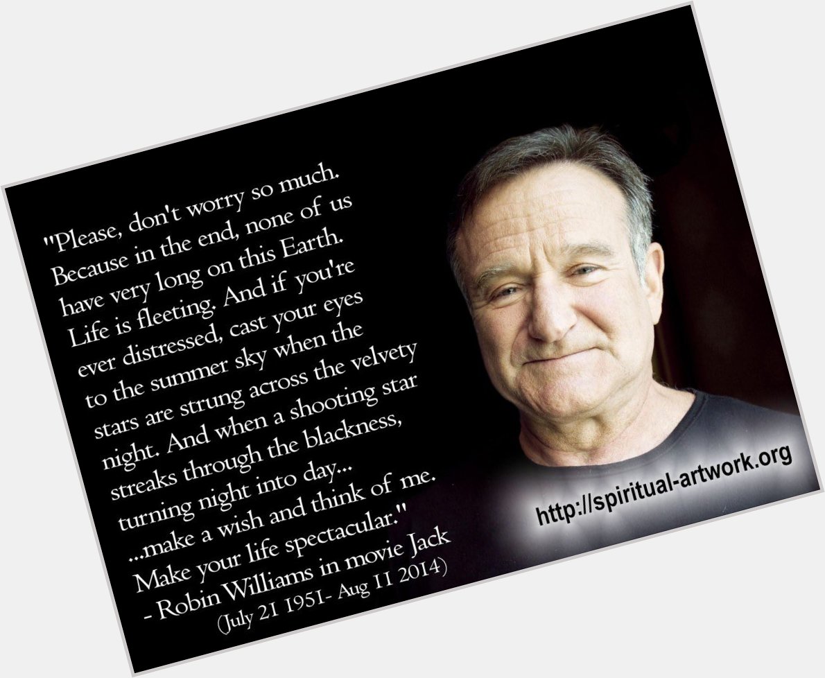 Happy Birthday Robin Williams     