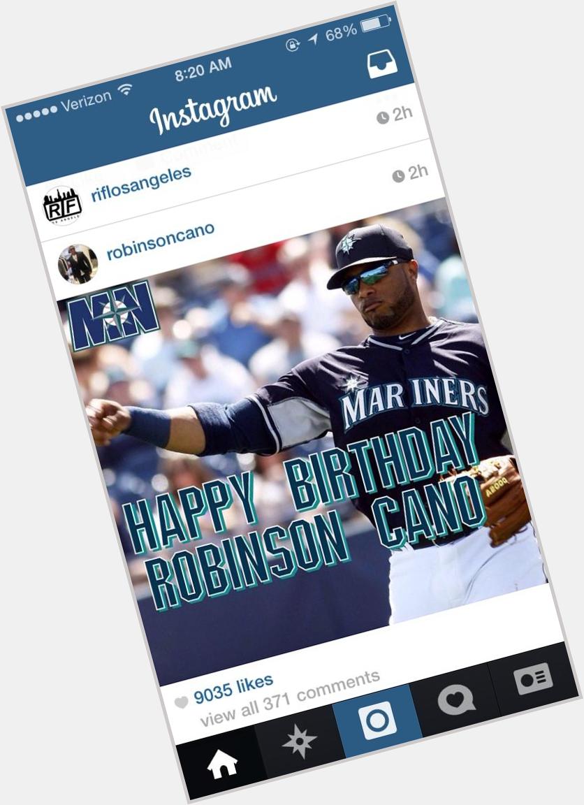 Robinson cano had the audacity to post a picture on his Instagram wishing a happy birthday to himself 