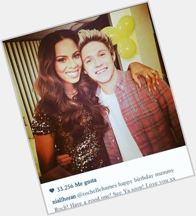 Niall climbed this photo to IG wishing him a happy birthday Rochelle Humes 