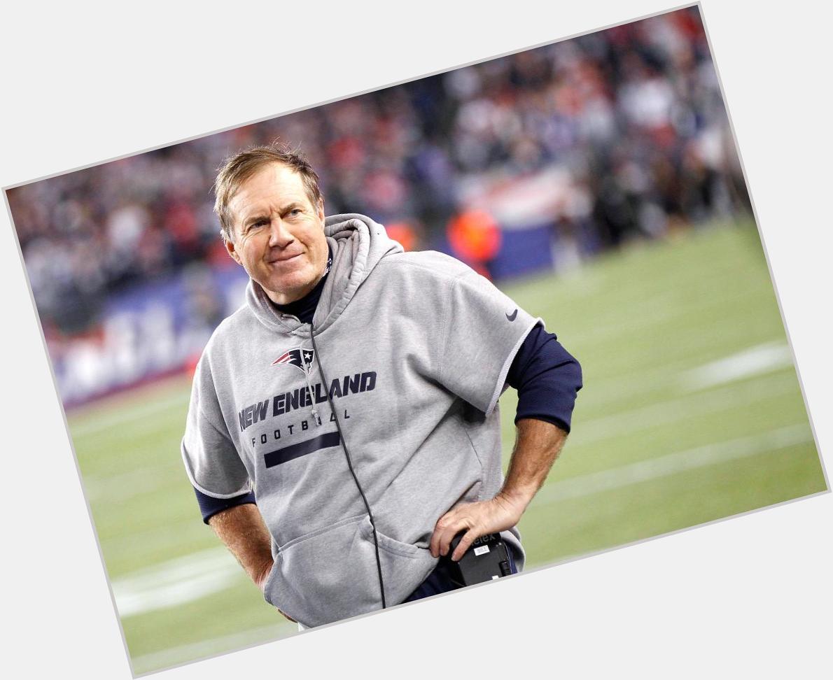 Happy birthday Bill Belichick aka the only person who can rock the short sleeve hoodie 
