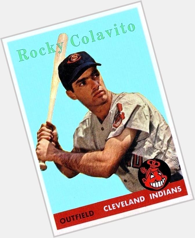 Happy 82nd Birthday Rocky Colavito! Power hitting 9x All-Star with a cannon of an arm in the OF   