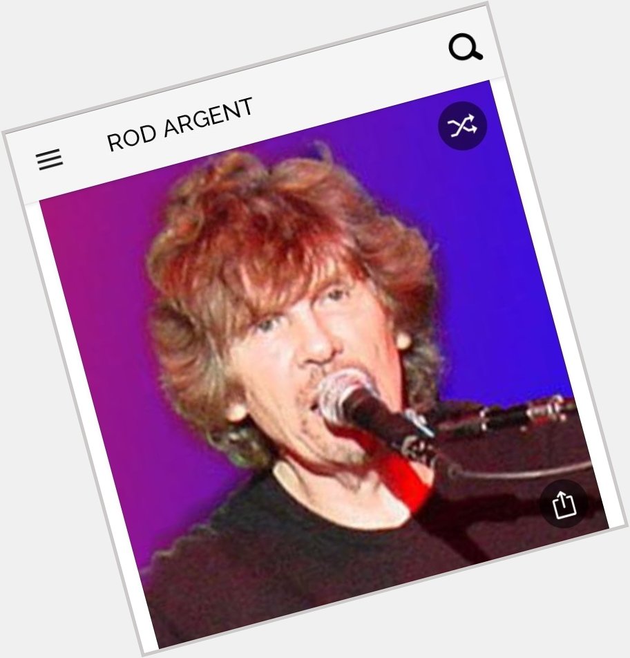 Happy birthday to this great singer who sang with the Zombies. Happy birthday to Rod Argent 