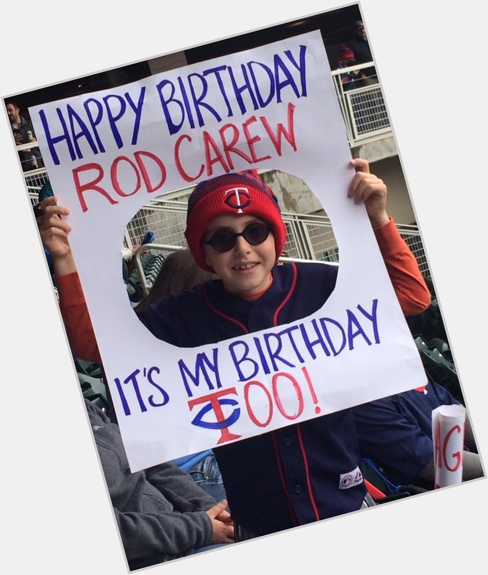 Birthday memories from a few years ago! Happy birthday Rod Carew! 