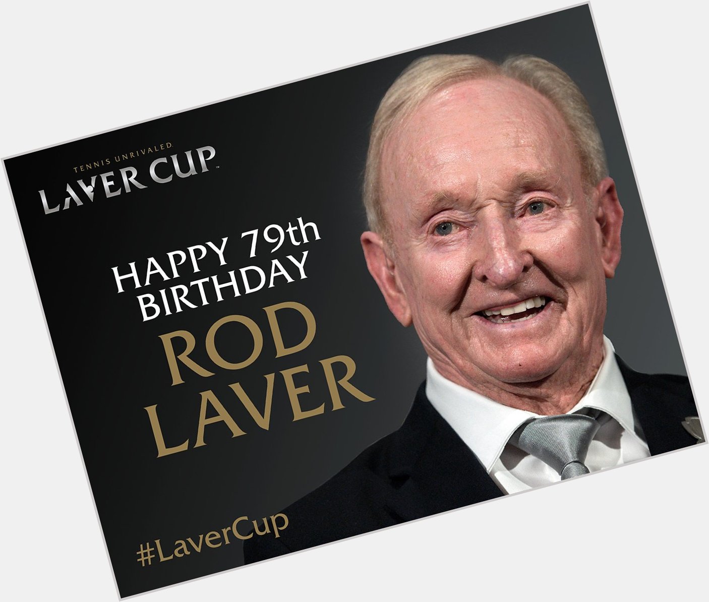 Happy birthday to Rod Laver, the man whose legend the honours. 