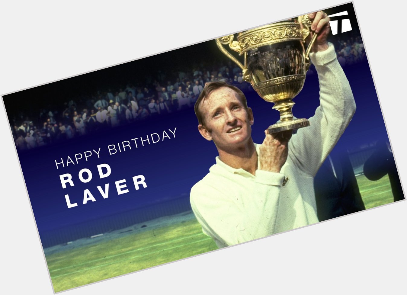 Happy 82nd birthday to former World No. 1 and 11-time Grand Slam champion, Rod Laver.  