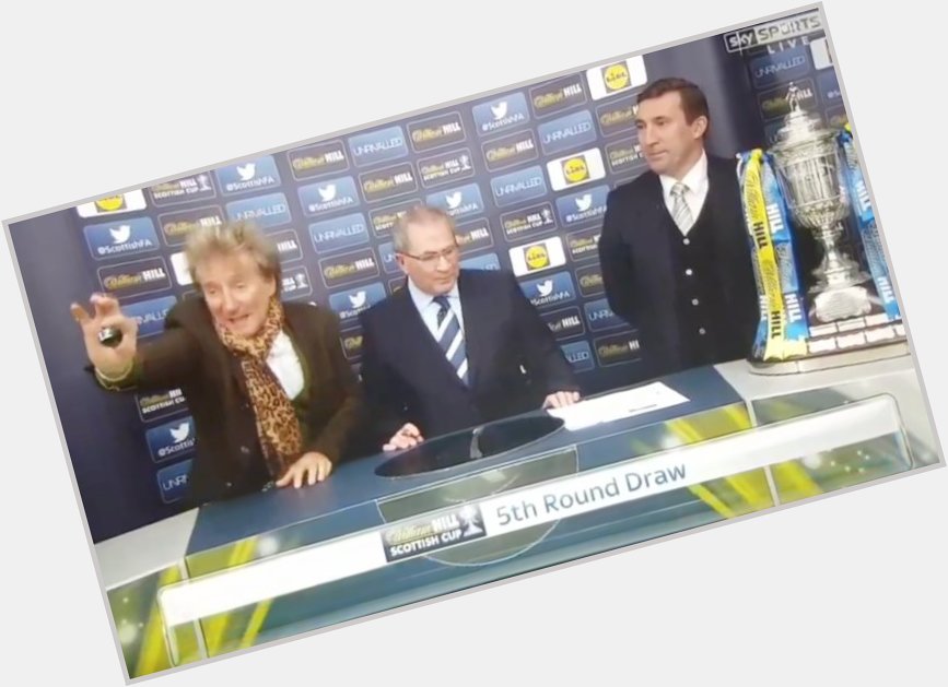   Happy Birthday to Rod Stewart, who will go down in sporting history for this moment... 