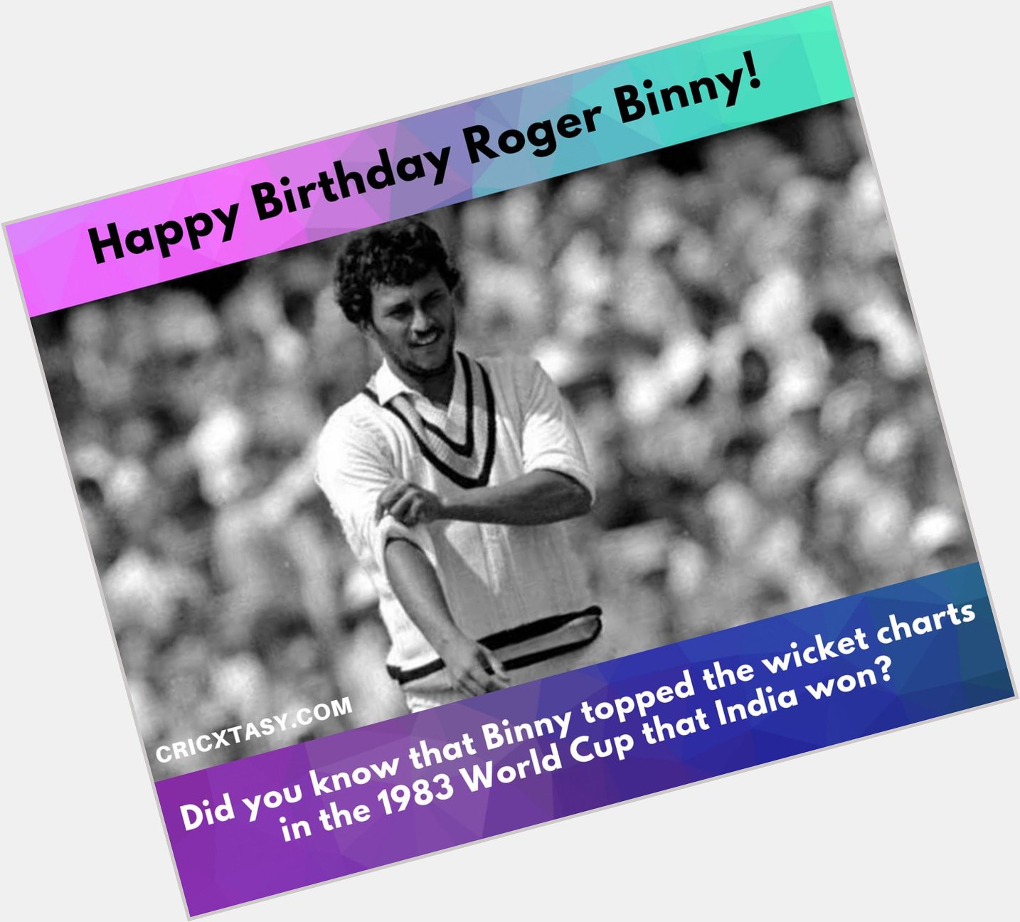 Happy Birthday, Roger Binny  