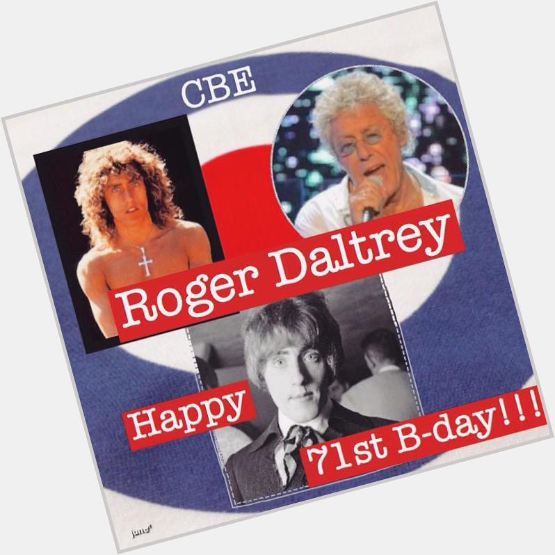 Roger Daltrey CBE 

( V of The Who )

Happy 71st Birthday to you!!!

1 Mar 1944 

Icon of Mod 