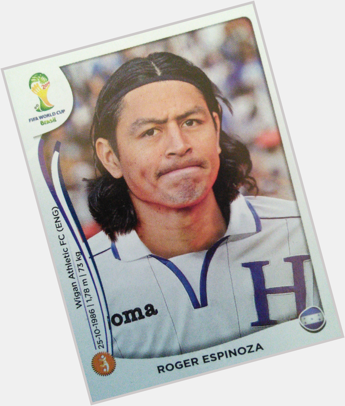 Happy 28th birthday to Roger Espinoza. Who can forget his World Cup sticker?  >>this is such a you message 