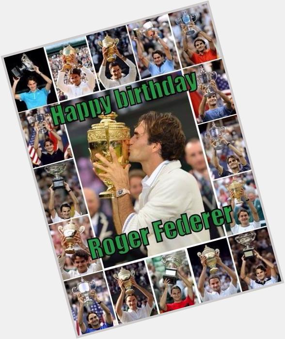 Happy 33rd birthday to Roger Federer! 