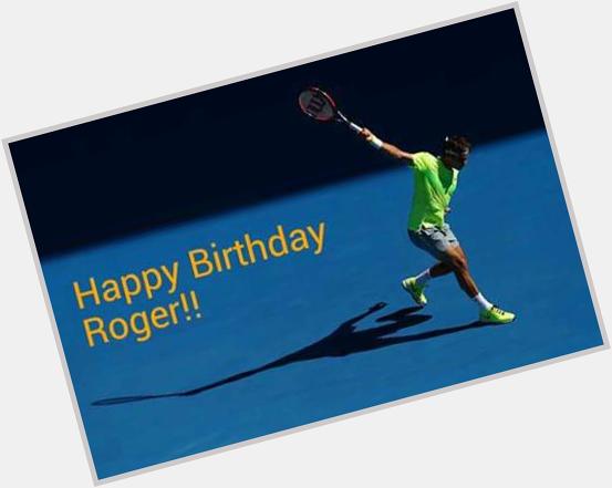 Happy birthday to Roger Federer. 34 and young Pic - pratik sant 