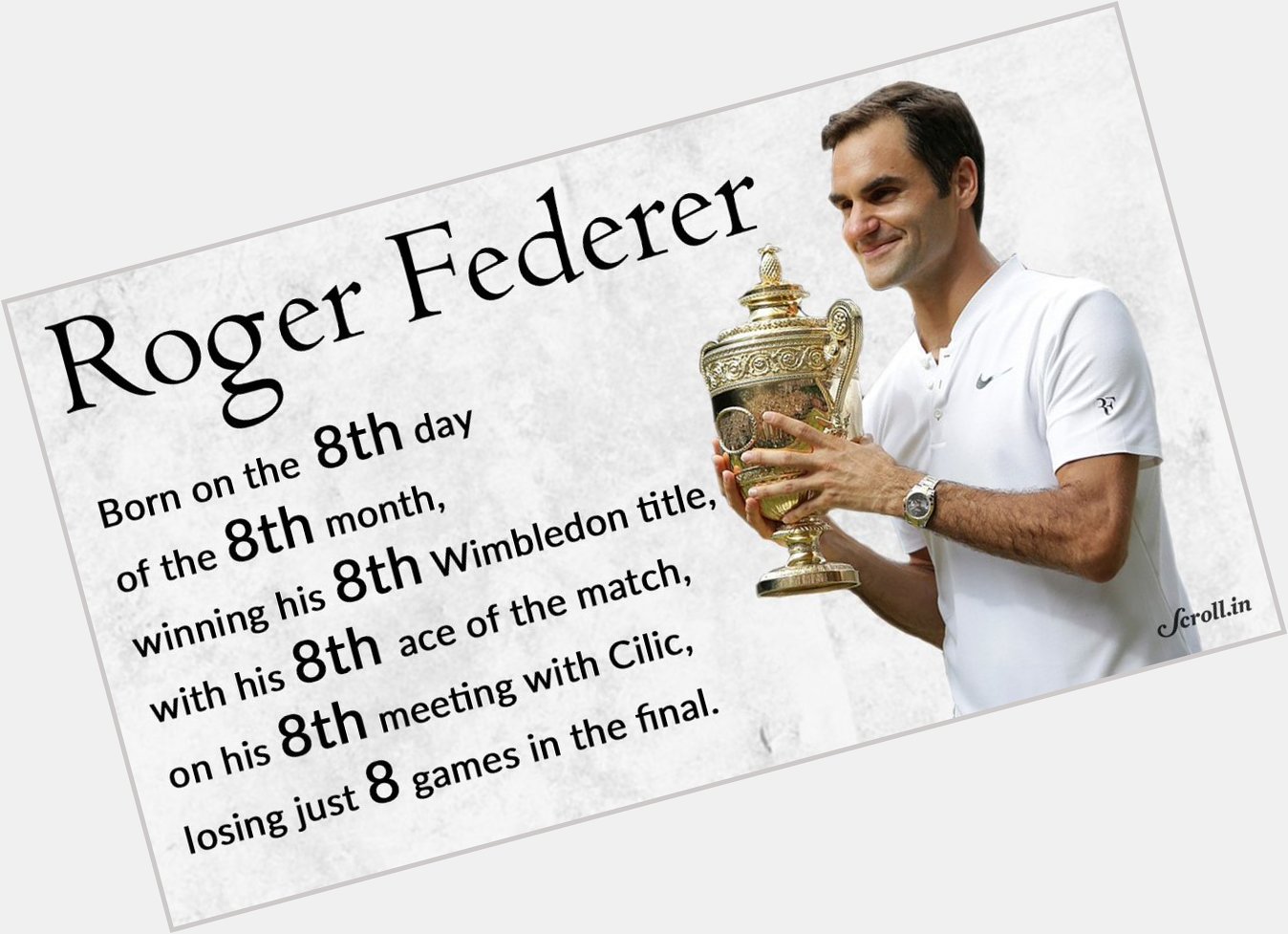 Happy Birthday, Roger Federer. 