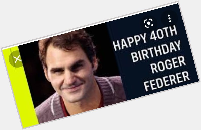 Happy birthday to my Fav Tennis star Roger Federer   