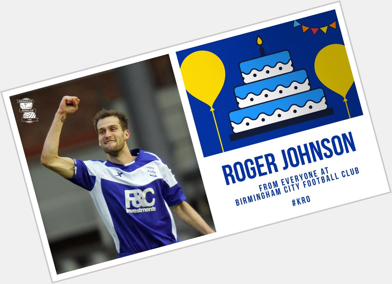 BCFC: Happy Birthday to former defender Roger Johnson. 

Have a good day!     