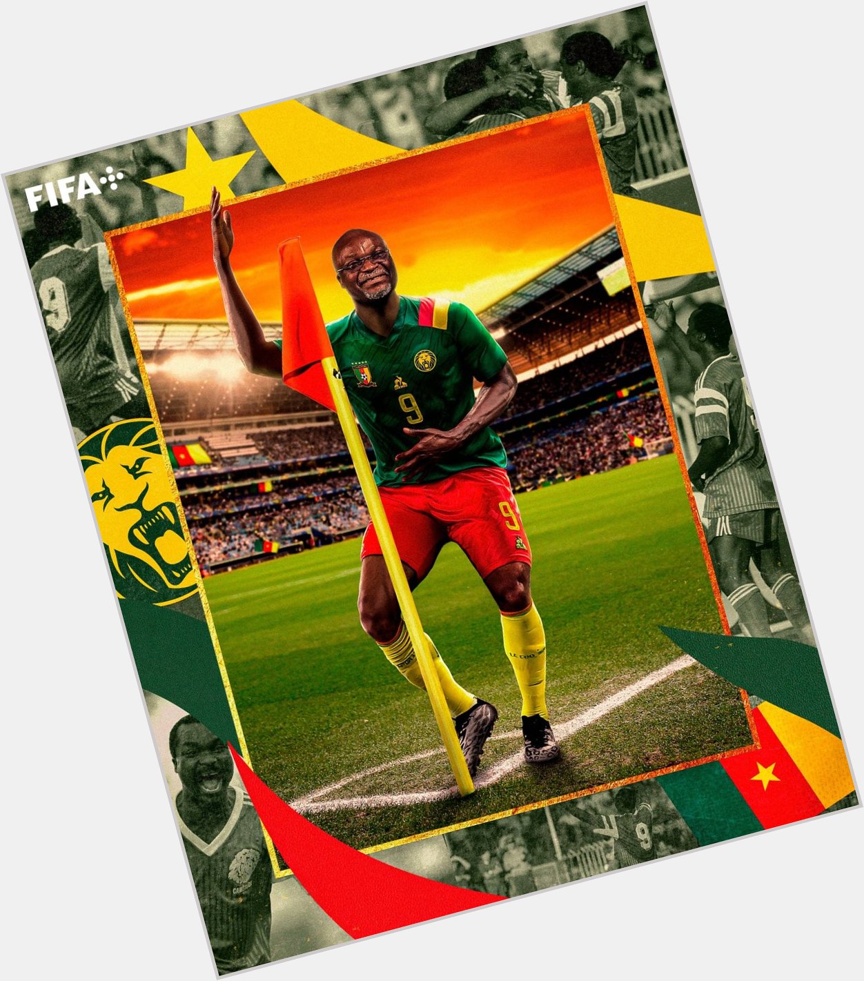 Happy Birthday to the one and only Roger Milla, the legendary ex striker of Cameroon, who turns 70 today     