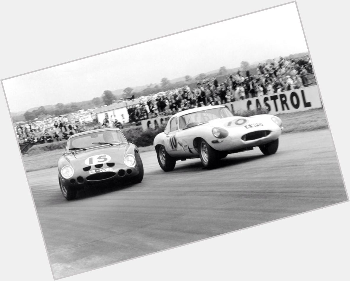 Happy Birthday to Roger Penske, here dicing with \Gentleman\ Jack Sears at Goodwood, 1963 