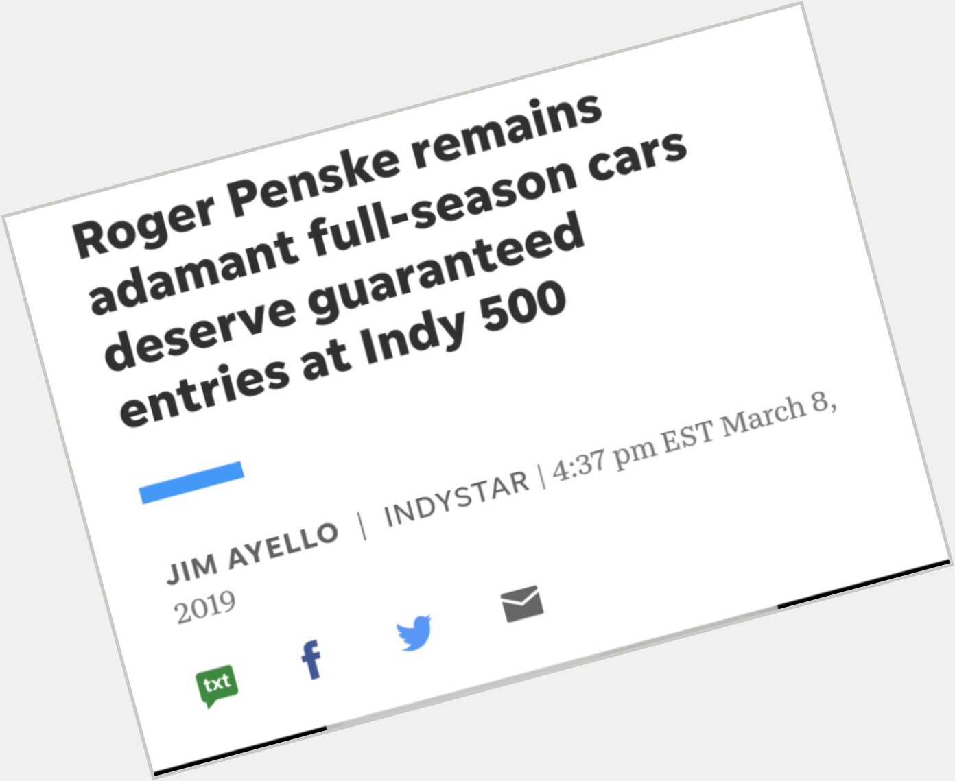 Happy birthday Roger Penske! 
