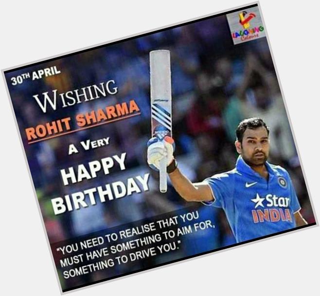 Wishing you a very very happy birthday Sharma leading heater of the INDIAN cricket team. 