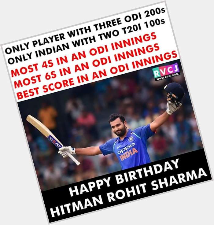 Happy birthday Rohit sharma    