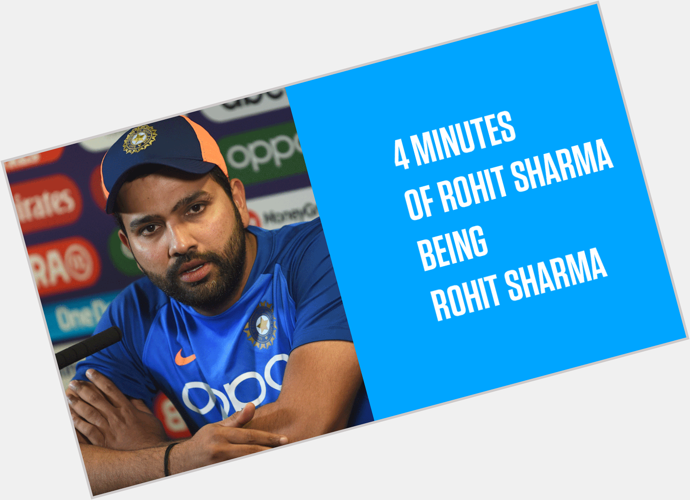 Happy birthday to the press conference legend, Rohit Sharma 