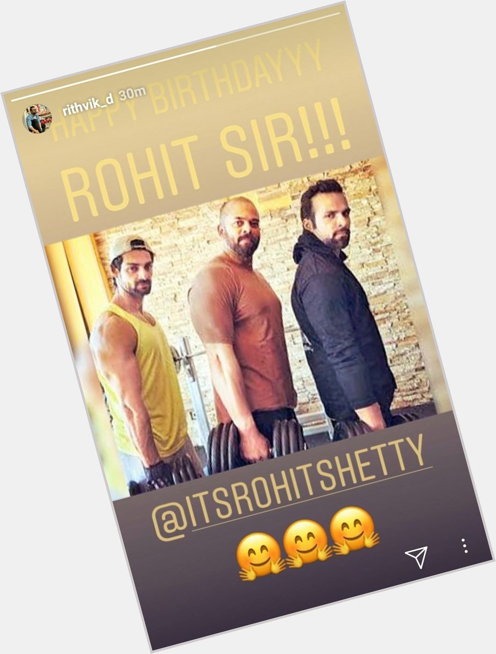  Instagram Story wishing Rohit Shetty a very Happy Birthday 