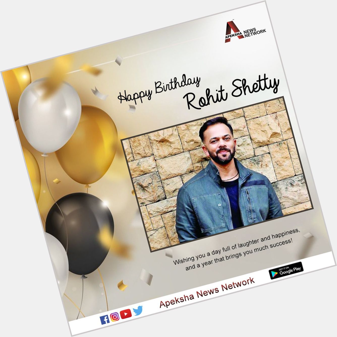 Here\s wishing the ace director Rohit Shetty a very Happy Birthday.  