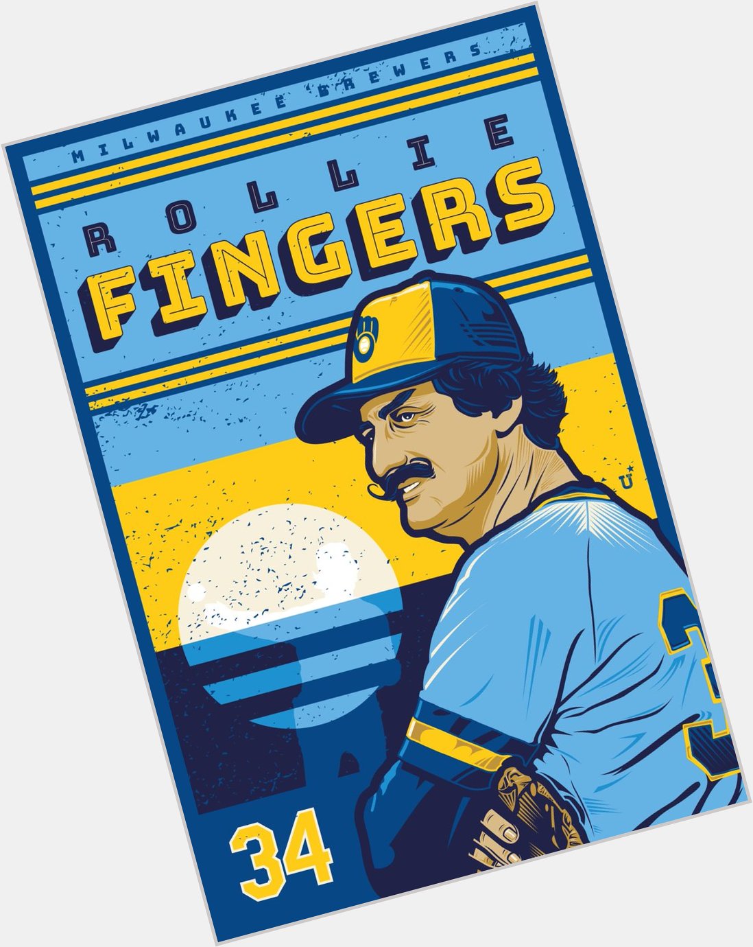 Happy Birthday to MLB closer and mustache afficionado Rollie Fingers.  