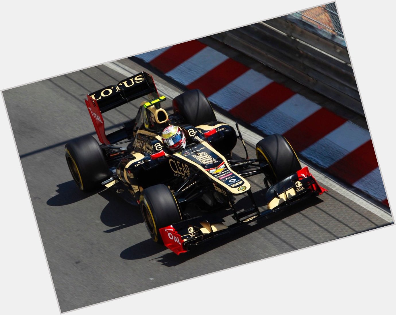 When Lotus was sponsored by Angry Birds at Monaco. Happy 32nd birthday to the Frenchman, Romain Grosjean. 