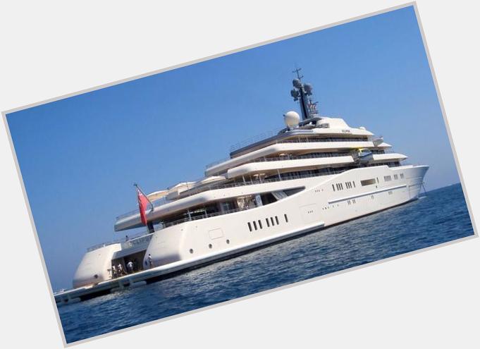 "" A mega yacht with value same as Jay Z net worth . Happy birthday Roman Abramovich! *bows 