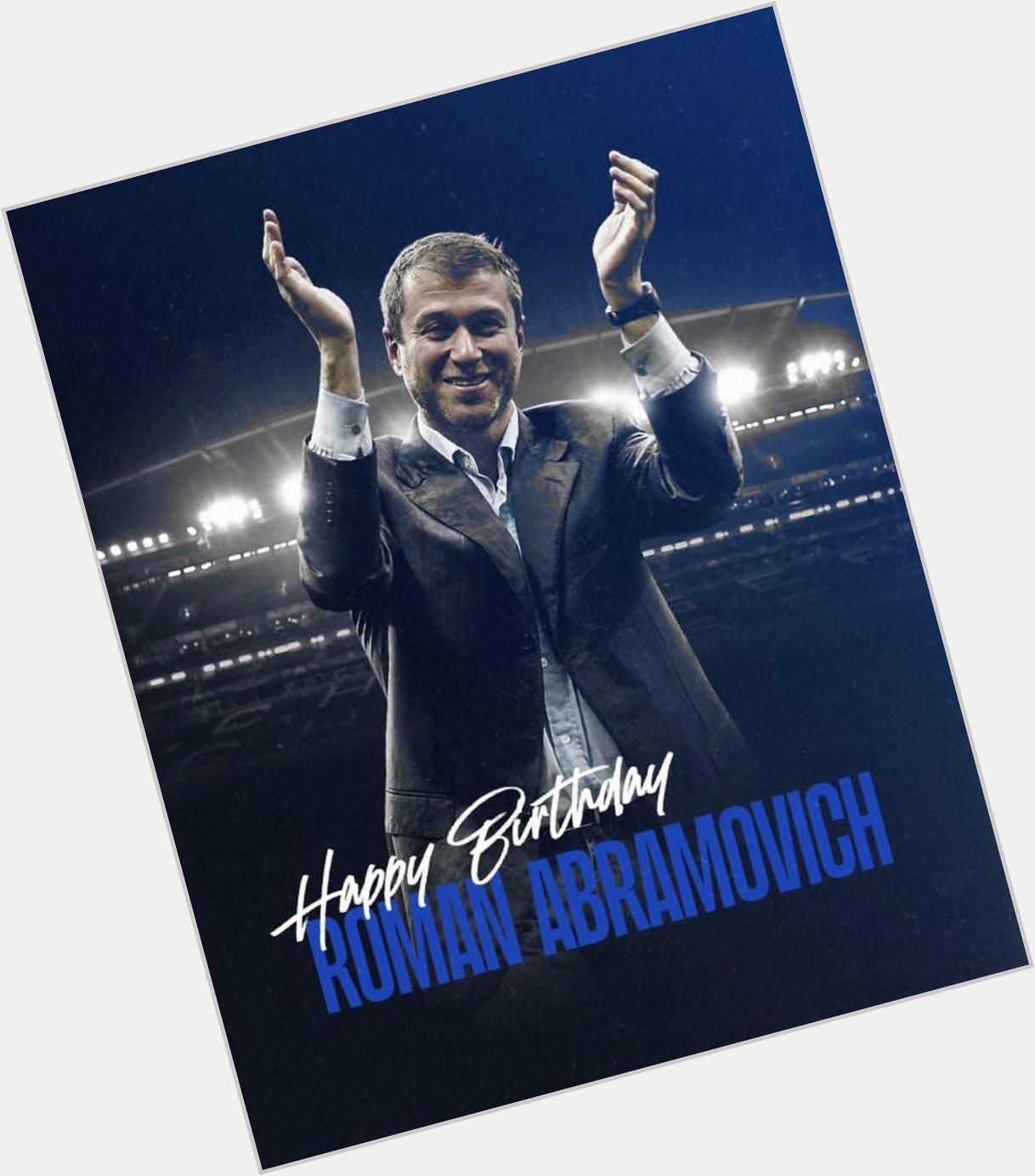 Happy birthday Roman Abramovich   the best football club owner in the world        