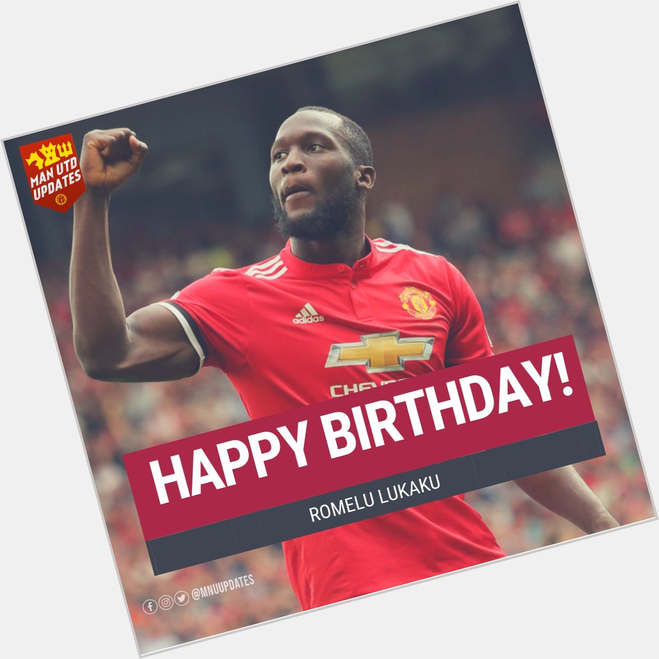 Happy 26th birthday to our striker Romelu Lukaku.     