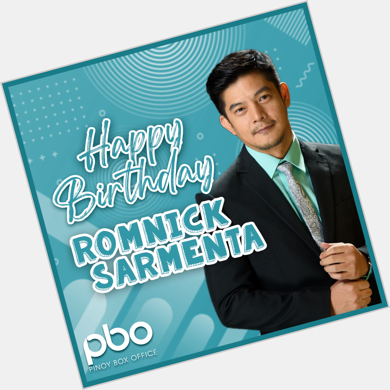 Happy birthday, Romnick Sarmenta! Wishing you a day filled with happiness and plenty of love! 