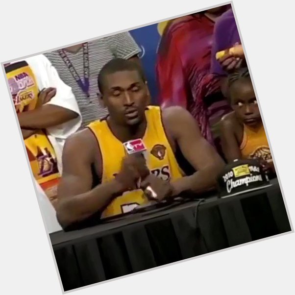  He never passes me the ball... KOBE PASSED ME THE BALL! Happy birthday to Ron Artest 