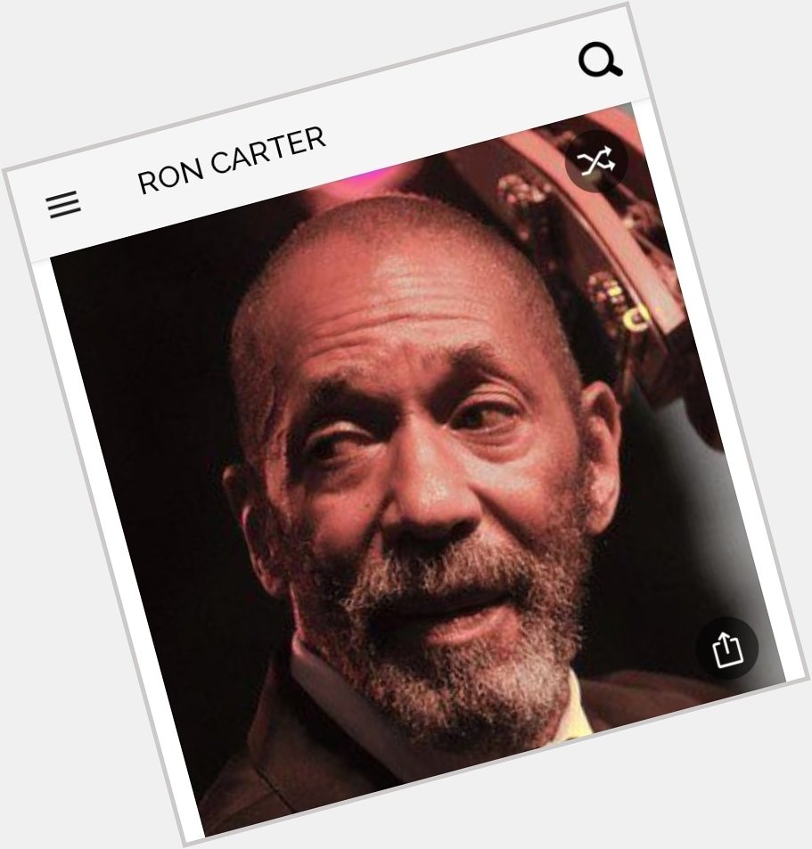 Happy birthday to this great bassist.  Happy birthday to Ron Carter 