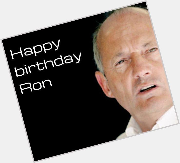 Wishing a very happy birthday to McLaren\s very brilliant Ron Dennis. 