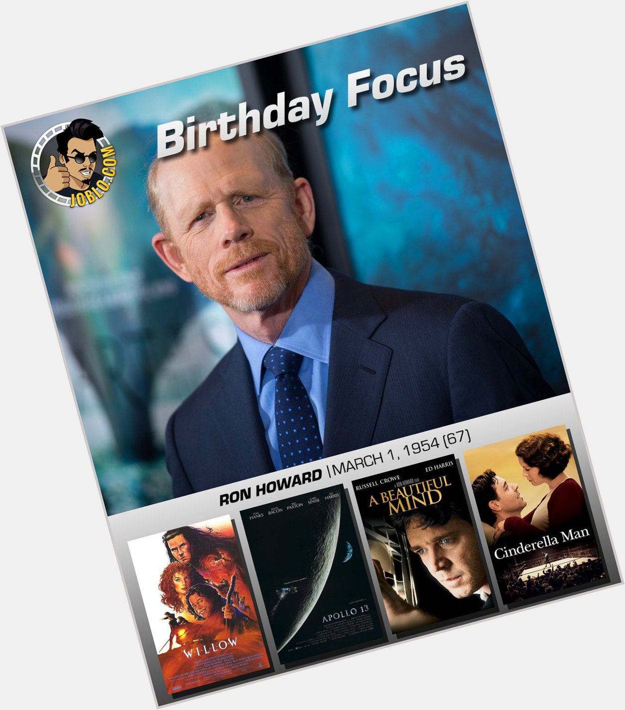 Happy 67 birthday to Ron Howard!

What is your favorite film of his? 