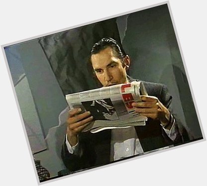 Happy birthday to Ron Mael of pictured here reading the newspaper every day for the last two years. 