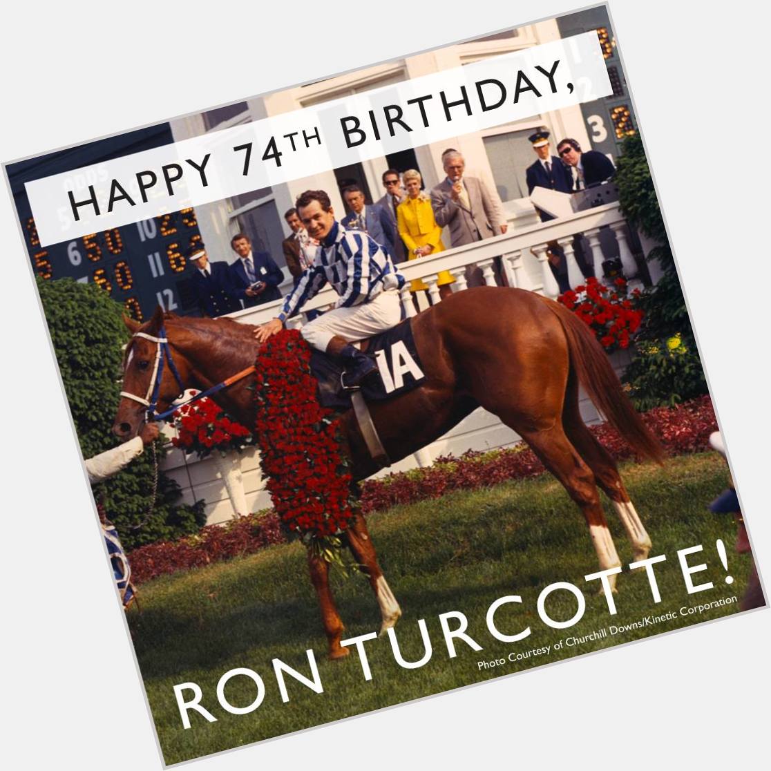 Happy 74th birthday Ron Turcotte! After riding 1973 Triple Crown winner Secretariat 