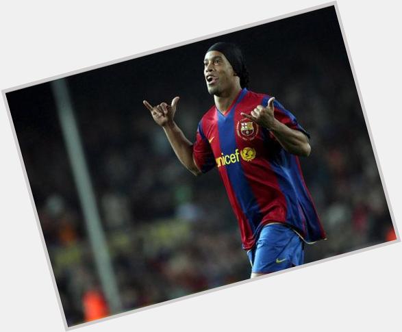 Happy 35th birthday to former Barça player Ronaldinho Gaucho. 