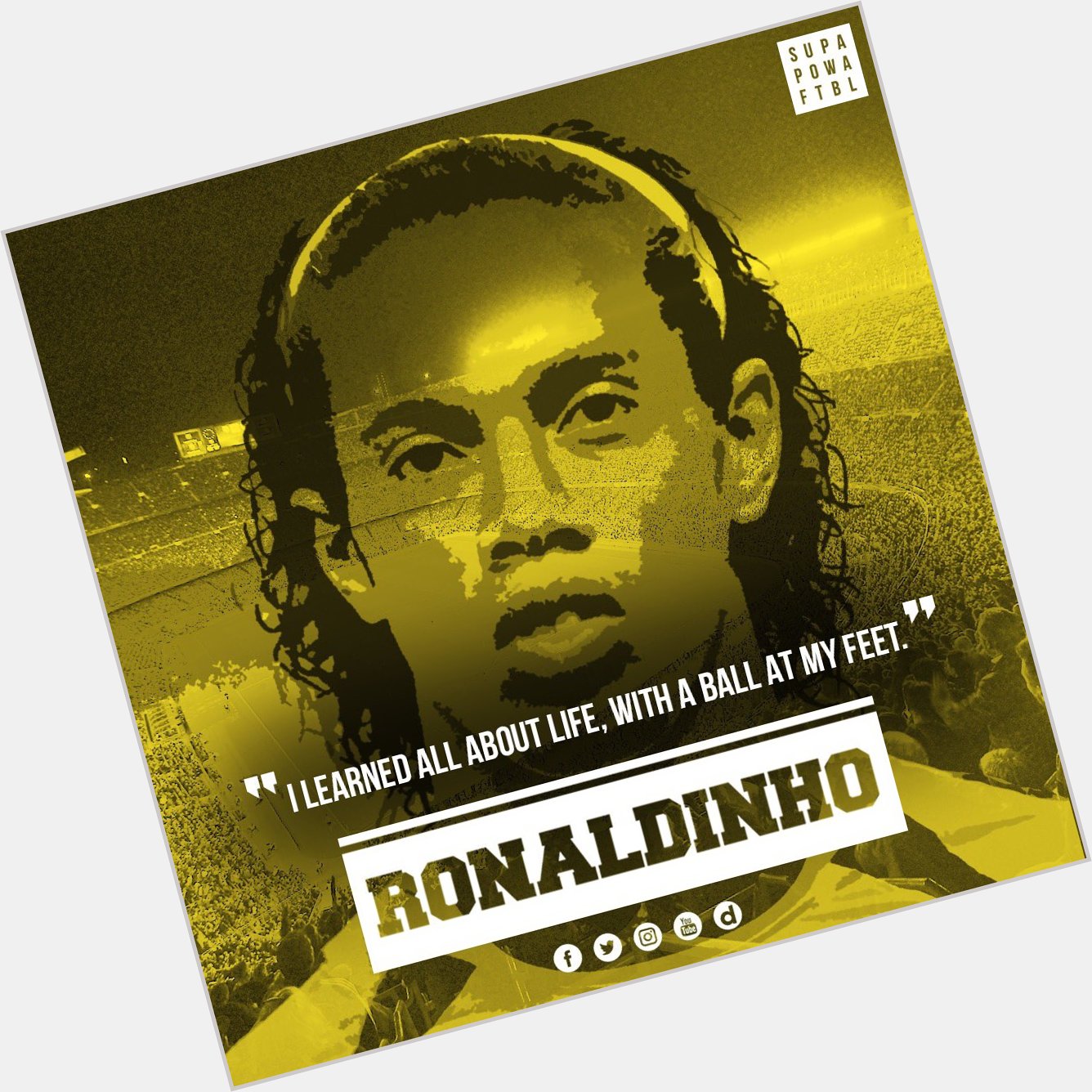 King of Samba. Master of Ginga. Wizard of the game.  Happy birthday Ronaldinho Gaúcho!     