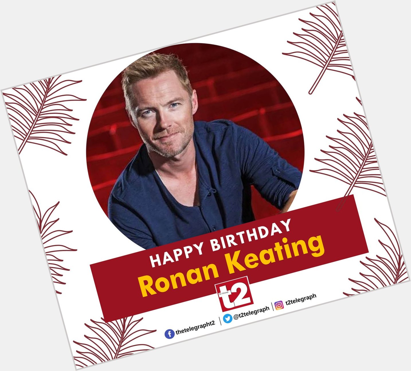 Happy birthday Ronan Keating, the man who always delivers tasteful ballads. 