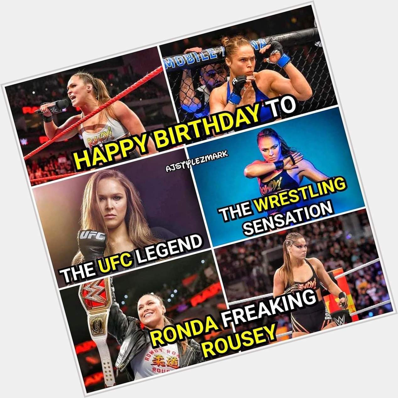  Happy Birthday    Brave & Bold Ronda Rousey 
