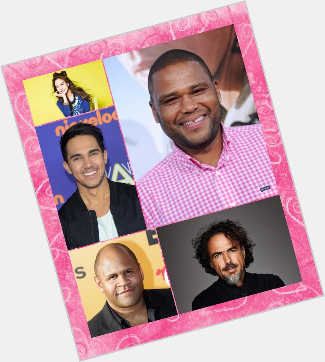 We wish Carlos PenaVega , Anthony Anderson , Alejandro Iñárritu , Rondell Sheridan , and Song Ji Hyo , a happy bday 