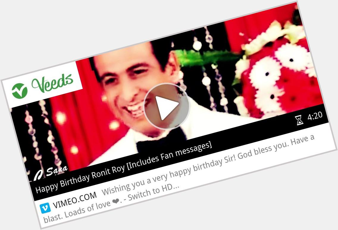 VIDEO Happy Birthday Ronit Roy  