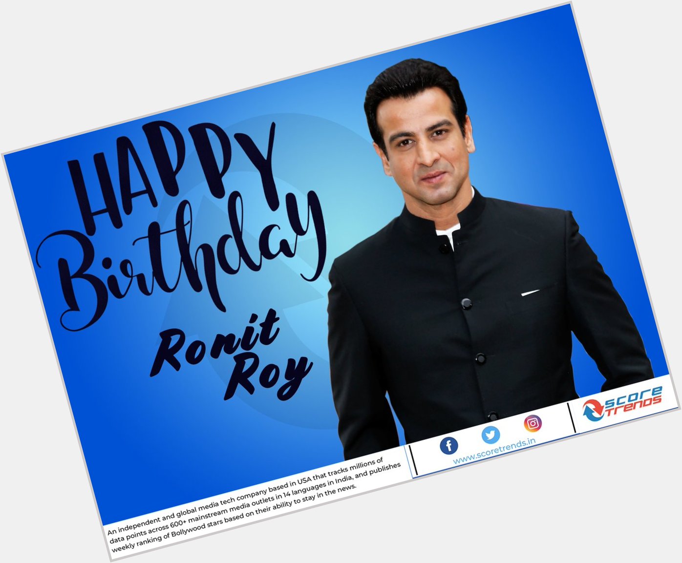 Score Trends wishes Ronit Roy a Happy Birthday! 